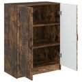 vidaXL Servírovacia skriňa Dymový dub 66 x 34,5 x 87 cm