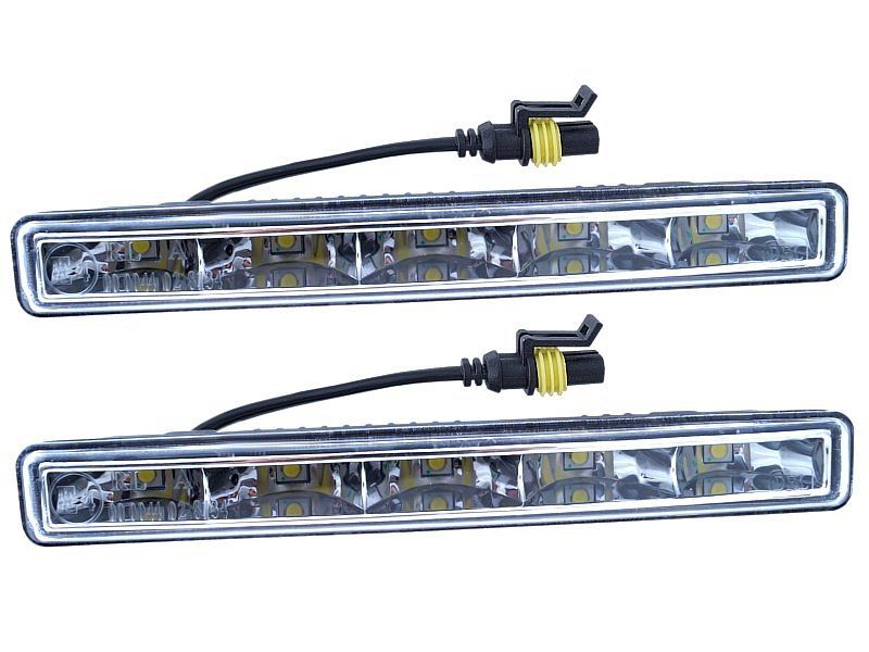 Svetlá denného svietenia 5 HIGH POWER LED 12V/24V (185x23x51 mm)