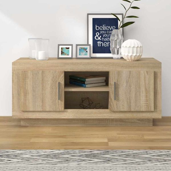 vidaXL TV skrinka dub sonoma 102x35x45 cm kompozitné drevo