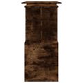 vidaXL Rohový stôl dymový dub 200x50x76 cm spracované drevo