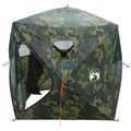 vidaXL Poľovnícky stan Maskáčová 143 x 143 x 165 cm Polyester a oceľ