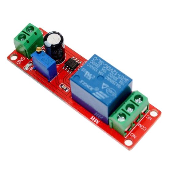 Modul časového zpoždění s relé 1-10 s, modul s NE555, napájení 5 V