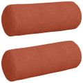 vidaXL Podložkové vankúše 2 pcs Červenooranžová Ø 25 x 70 cm