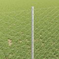 vidaXL Hexagonálny plot s stĺpom 100 x 1 m Pozinkovaná oceľ Strieborná