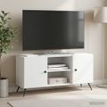 vidaXL TV skrinka Biela 102 x 34,5 x 50 cm Kompozitné drevo