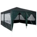 vidaXL Párty stan Zelená 400 x 400 x 266 cm Polyetylén
