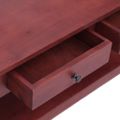 vidaXL Konferenčný stolík hnedý 100x55x46 cm masívne mahagónové drevo