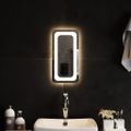 vidaXL LED kúpeľňové zrkadlo 20x40 cm