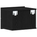 vidaXL Nočný stolík 2 ks Čierny dub 40 x 30 x 30 cm Kompozitné drevo