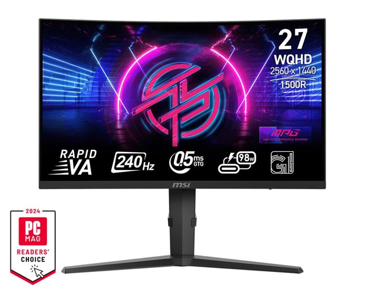 MSI MPG/275CQRXF/27''/VA/QHD/240Hz/0,5ms/Čierna/3R