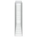 vidaXL Oblúkový gabionový kôš 5 ks 400x50x220/240cm pozinkované železo