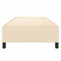 vidaXL Posteľný rám s boxspringom krémová 100x200 cm látka