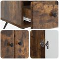 vidaXL Servírovacia skriňa Dymový dub 66 x 34,5 x 95 cm