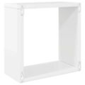 vidaXL Nástenné police 6 ks lesklé biele 30x15x30 cm
