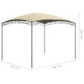 vidaXL Altánok 3x4x2,65 m krémový 180 g/m²
