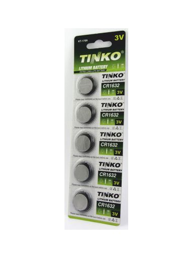 Lítiová gombíková 3V batéria TINKO CR1632