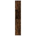 vidaXL Kúpeľňová skrinka dymový dub 32x25,5x190 cm spracované drevo