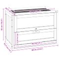 vidaXL Klietka pre škrečka 60x35,5x42 cm jedľové masívne drevo