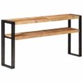 vidaXL Konzolový stolík 150x30x75 cm surové mangovníkové drevo