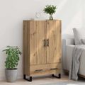 vidaXL Highboard Remeselný dub 69,5 x 30 x 115 cm Kompozitné drevo