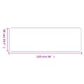 vidaXL Behúň sisalový vzhľad platina 50x150 cm