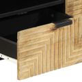 VidaXL TV skrinka Hnedá 105x33x46 cm Masívne drevo Mango