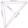 vidaXL Tieniaca plachta 160 g/m² žltá 3x4x5 m HDPE