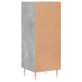vidaXL Komoda betónovo sivá 34,5x34x90 cm spracované drevo