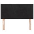 vidaXL Zadné čelo Čierny 80 cm Zamat
