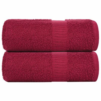 vidaXL Utierky na umývanie FROGN 2 ks bordové 30x30 cm 360 g/m²