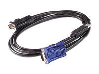Kabel klávesnice / videa / myši (KVM) - USB, HD-15 (VGA) do HD-15 (VGA) - 3.66 m - pro P/N: AP5201, AP5202, AP5808, AP5816, KVM1116R