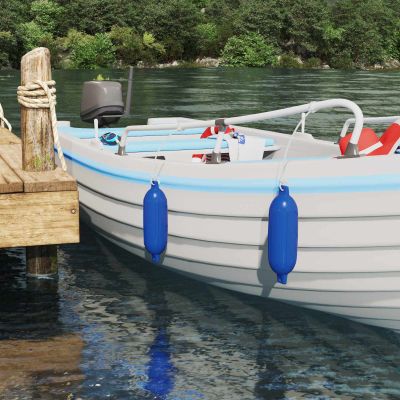 vidaXL Nárazníky na člny 2 ks Ø 11 x 40 cm Modrá PVC