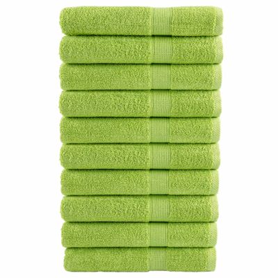 vidaXL Prémiové uteráky SOLUND 10ks jablkové 100x200cm 600 g/m2
