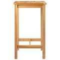 vidaXL Barový stôl Prírodná 60 x 60 x 105 cm Masívny teak