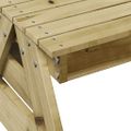 vidaXL Piknikový stôl pre deti 88x122x58 cm impregnovaná borovica