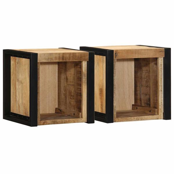 vidaXL nočné skrinky 2 ks 40x35x40 cm masívne hrubé drevo mango