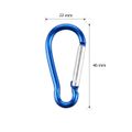 Sada hliníkových karabín NILS Camp NC1700 6 kusov