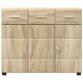 vidaXL Servírovacia skriňa FLORIN 88,5 x 30,5 x 73 cm Sonoma dub