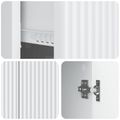 vidaXL Servírovacia skriňa Biela 89 x 34,5 x 60 cm Kompozitné drevo
