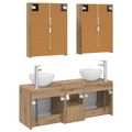 vidaXL Set kabinetov do kúpeľne 5 ks Dub artisan Kompozitné drevo