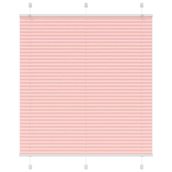 vidaXL Plisovaná roleta ružová 115x100 cm šírka látky 114,4 cm polyester