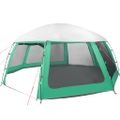 VidaXL Stan pri bazéne s odnímateľnými stenami zo sieťoviny 612x612 cm