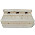 vidaXL Domček pre vrabcov 2 ks drevený 44x15,5x21,5 cm