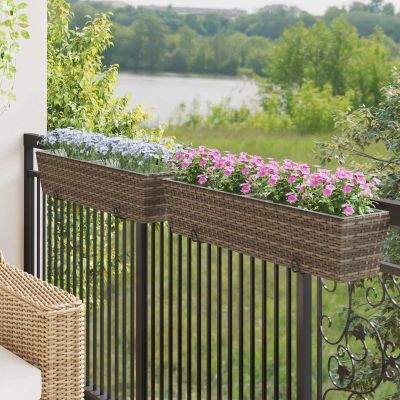 vidaXL Zábradlie 2 pcs 80 x 17 x 17 cm Kov
