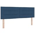 vidaXL Polohovací postel s matrací Modrá 140 x 190 cm Látka