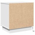 vidaXL Nočný stolík Biela 50 x 34,5 x 50 cm Kompozitné drevo