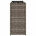 vidaXL Záhradné kvetináče 2 nádoby 2 ks sivé 90x20x40 cm polyratan