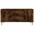 vidaXL TV skrinka dymový dub 102x44,5x50 cm spracované drevo