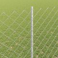 vidaXL Sieťový plot s stĺpom 10 x 1,6 m Pozinkovaná oceľ Strieborná