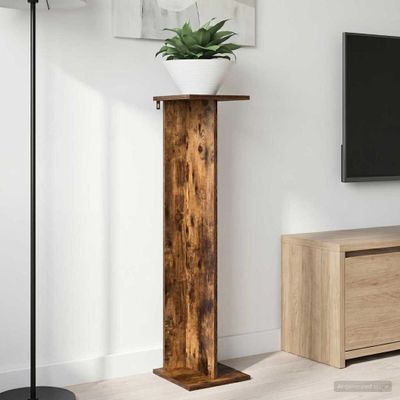 vidaXL Stojan na rastliny 2 pcs Údený Dub 25 x 25,5 x 100,5 cm